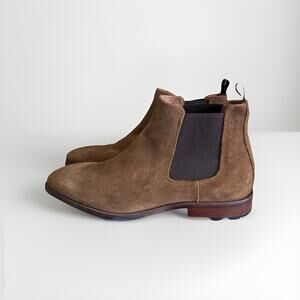 Vintage Foundry Co Mens Pull On Slip On Roberto Chelsea Boots Brown Suede Sz 13